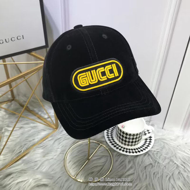 GUCCI古馳 爆款 NY聯名GUCCI古奇專櫃款經典絲絨棒球帽 6881907 LLWJ5793